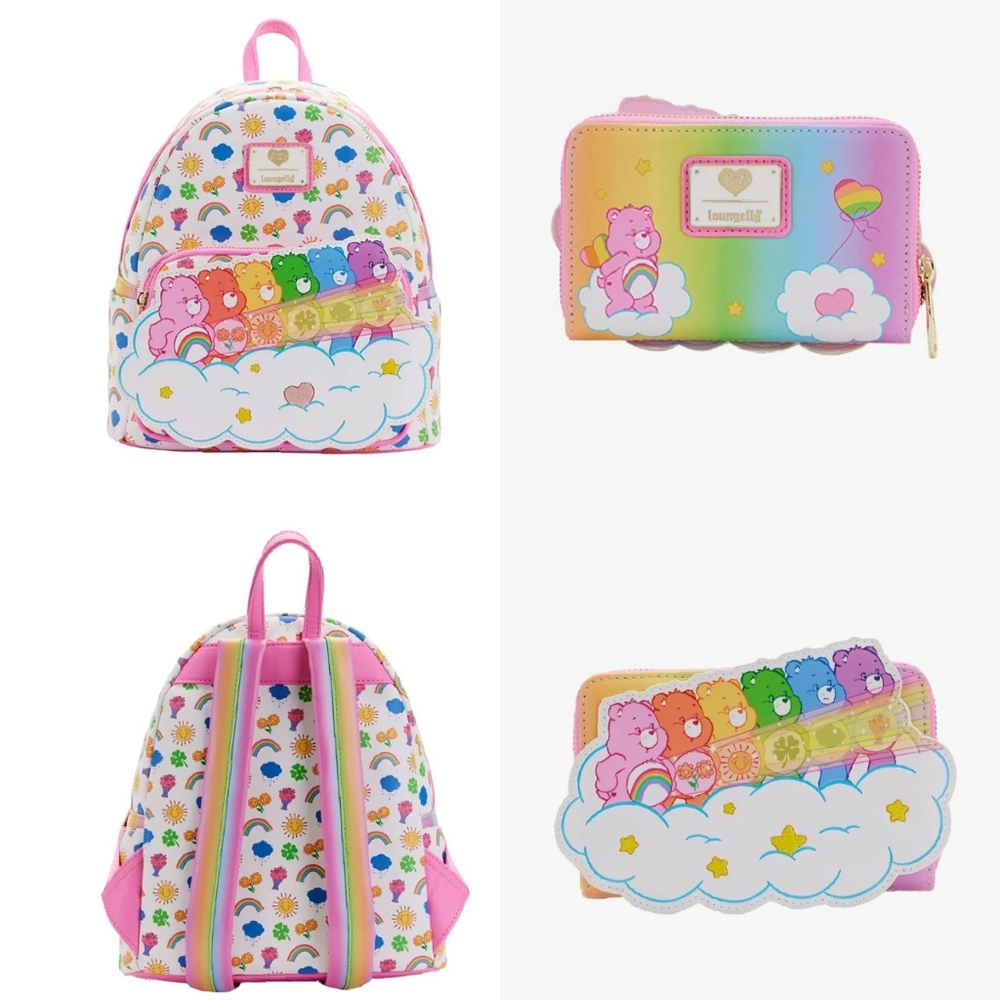 Disney Parks Loungefly Carebear Mini Backpack & Wallet